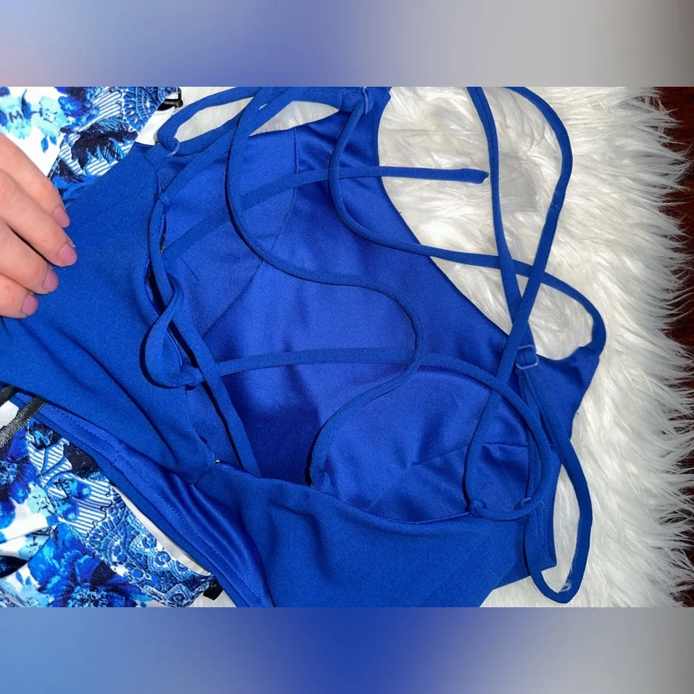 Xtraordinary Blue and White Prom Dress - Picture 16 of 16